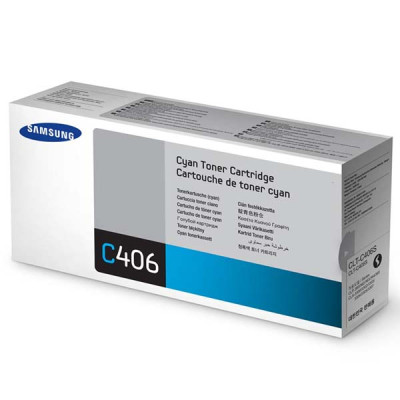 Originálny toner Samsung CLT-C406S (ST984A), azúrový, 1000 strán
