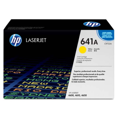 Originálny toner HP C9722A (641A), žltý, 8000 strán