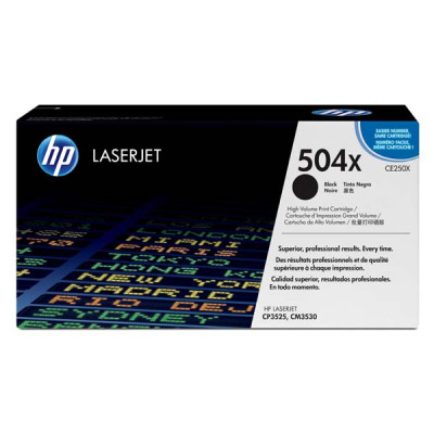 Originálny toner HP CE250X (504X), čierny, 10500 strán