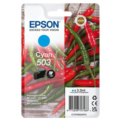 Originálny atrament Epson T09Q2 (C13T09Q24010, 503), azúrový, 165 strán (3,3 ml)