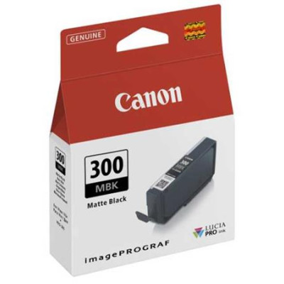 Originálny atrament Canon PFI-300MBk (4192C001), matne čierny, 14,4 ml