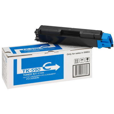 Originálny toner Kyocera TK-590C (1T02KVCNL0), azúrový, 5000 strán