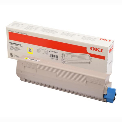Originálny toner Oki C823 (46471101), žltý, 7000 strán