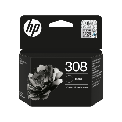 Originálny atrament HP 7FP21UE (308), čierny, 160 strán