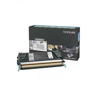 Originálny toner Lexmark C5200KS, čierny, 1500 strán