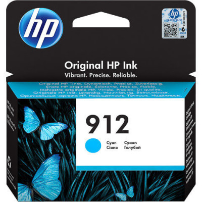 Originálny atrament HP 3YL77AE (912), azúrový, 315 strán