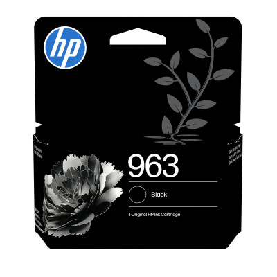 HP 3JA26AE (963), originálny atrament, čierny, 24,09 ml