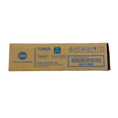 Originálny toner Konica Minolta TNP-92C (AE1Y450), azúrový, 4000 strán