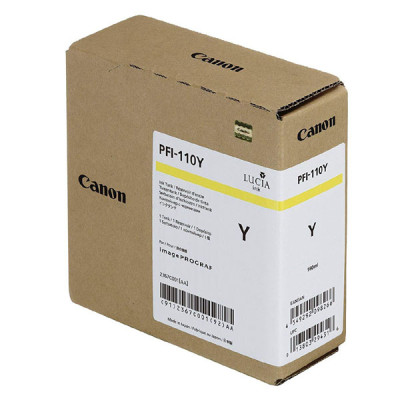 Originálny atrament Canon PFI-110Y (2367C001), žltý, 160 ml
