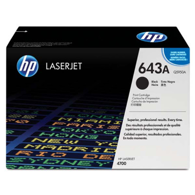 Originálny toner HP Q5950A (643A), čierny, 11000 strán