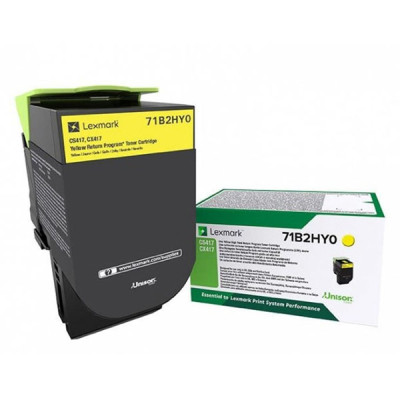 Originálny toner Lexmark 71B2HY0 (71B0H40), žltý, 3500 strán