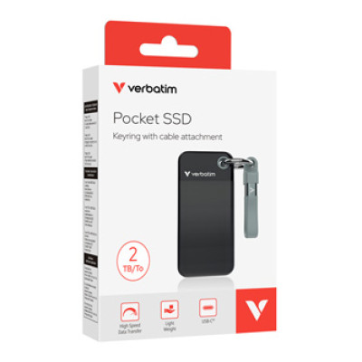VERBATIM externí SSD 2TB Pocket USB3.2, 32194, černý