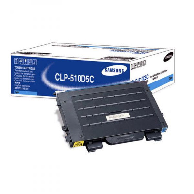 Originálny toner Samsung CLP-510D5C, azúrový, 5000 strán