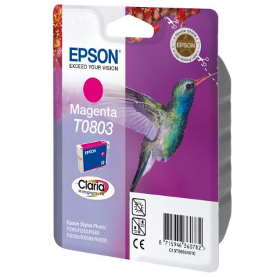 Originálny atrament Epson T0803 (C13T08034011), purpurový, 7,4 ml