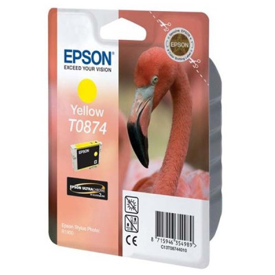 Originálny atrament Epson T0874 (C13T08744010), žltý, 11,4 ml