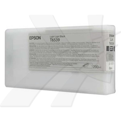 Originálny atrament Epson T6539 (C13T653900), svetlo svetlo čierny, 200 ml