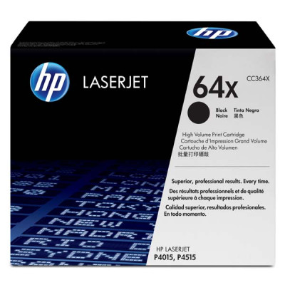 Originálny toner HP CC364X (64X), čierny, 24000 strán