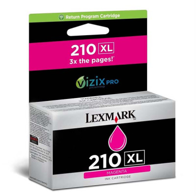 Originálny atrament Lexmark 14L0176EXL (#210), purpurový, 1600 strán