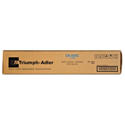 Originálny toner Triumph Adler CK-5511C (1T02R5CTA0), azúrový, 12000 strán