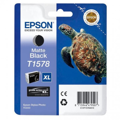 Originálny atrament Epson T1578 (C13T15784010), matne čierny, 25,9 ml
