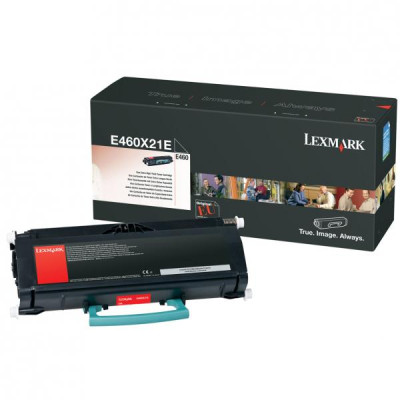 Originálny toner Lexmark E460X21E, čierny, 15000 strán