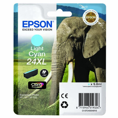 Originálny atrament Epson T2435 (C13T24354010), svetlo azúrový, 9,8 ml