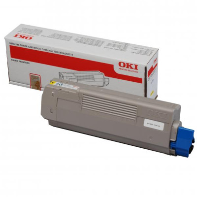 Originálny toner Oki C610 (44315305), žltý, 6000 strán