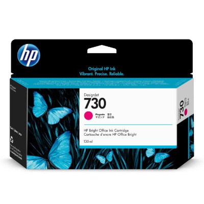 Originálny atrament HP P2V63A (730), purpurový, 130 ml