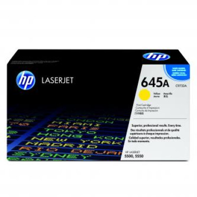 Originálny toner HP C9732A (645A), žltý, 12000 strán