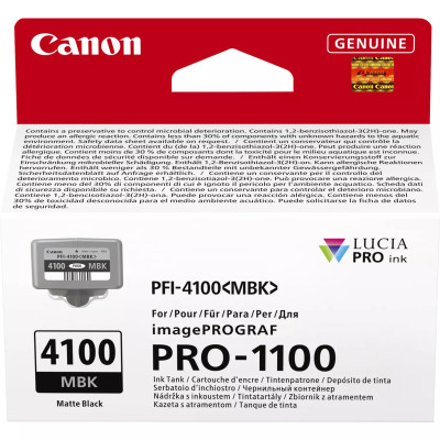 Originálny atrament Canon PFI-4100MBK (6776C001), matne čierny, 80 ml