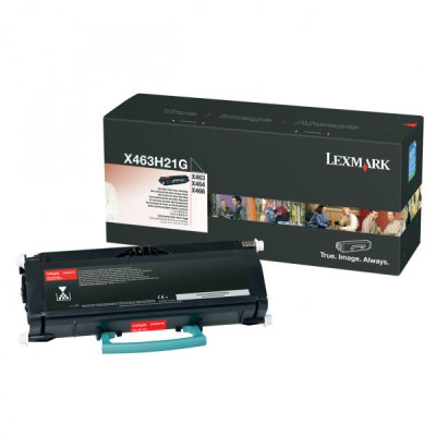 Originálny toner Lexmark X463H21G, čierny, 9000 strán