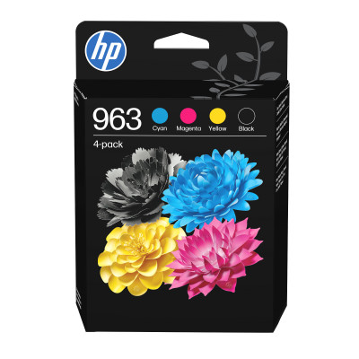 HP 6ZC70AE (963), originálny atrament, CMYK, 4-pack