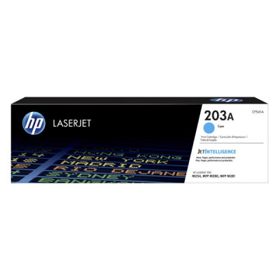 Originálny toner HP CF541A (203A), azúrový, 1300 strán