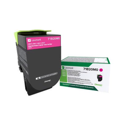 Originálny toner Lexmark 71B20M0, purpurový, 2300 strán
