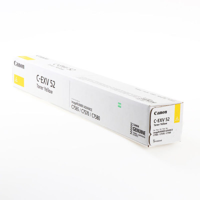 Originálny toner Canon C-EXV52Y (1001C002), žltý, 66500 strán