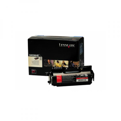 Originálny toner Lexmark 64036HE, čierny, 21000 strán