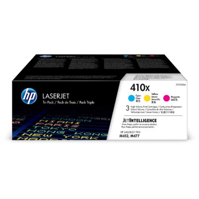 Originálny toner HP CF252XM (410X), CMY, 3 × 5000 strán, 3-pack