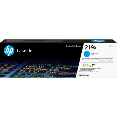 Originálny toner HP W2191X (219X), azúrový, 2500 strán