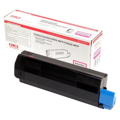Originálny toner Oki C5250 (42127455), purpurový, 5000 strán