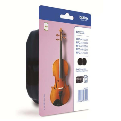 Originálny atrament Brother LC-127XLBk, čierny, 2 × 1200 strán, 2-pack
