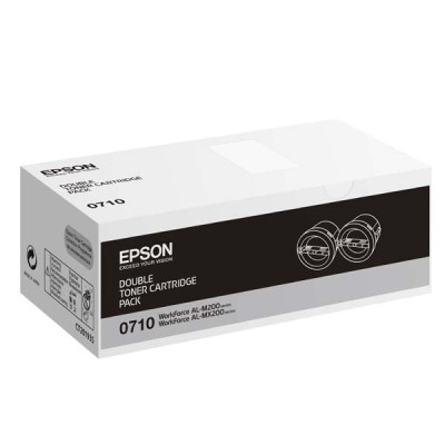 Originálny toner Epson C13S050710, čierny, 2 × 2500 strán, 2-pack