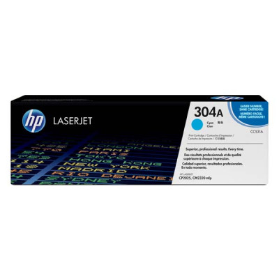 Originálny toner HP CC531A (304A), azúrový, 2800 strán