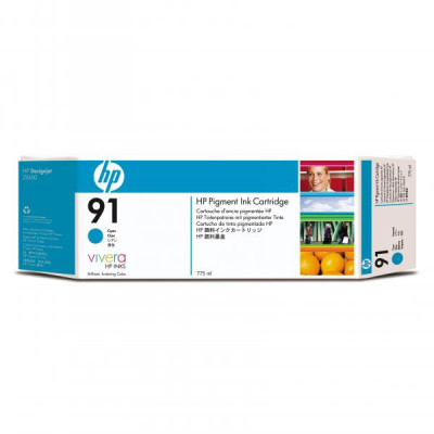 Originálny atrament HP C9467A (91), azúrový, 775 ml