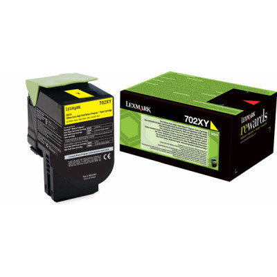Originálny toner Lexmark 70C2XY0 (70C2XYE), žltý, 4000 strán