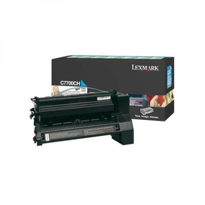 Originálny toner Lexmark C7700CH, azúrový, 10000 strán