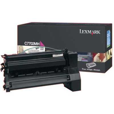 Originálny toner Lexmark C7702MH, purpurový, 10000 strán