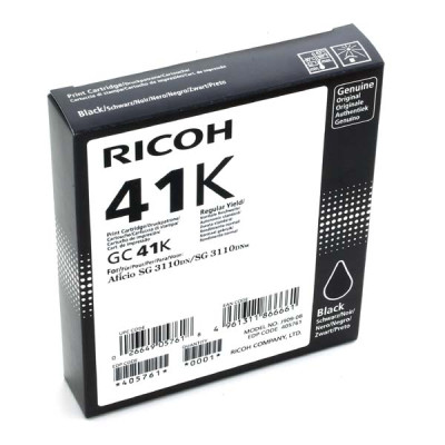 Originálna gelová náplň Ricoh GC-41HK (405761), čierna, 2500 strán