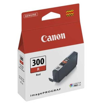 Originálny atrament Canon PFI-300R (4199C001), červený, 14,4 ml
