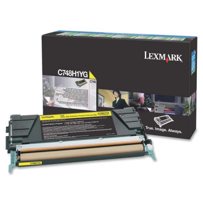 Originálny toner Lexmark C748H1YG, žltý, 10000 strán