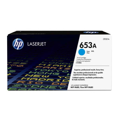 Originálny toner HP CF321A (653A), azúrový, 16500 strán